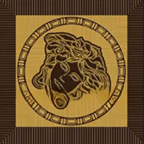 Вставка Versace Meteorite Tozzetto Medusa Moka/Oro 9.8×9.8 см