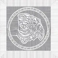 Вставка Versace Meteorite Tozzetto Medusa Bianco/Platino 2.7×2.7 см