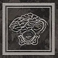 Вставка Versace Meteorite Firma Medusa Nero/Platino Sabbiato 9.8×9.8 см