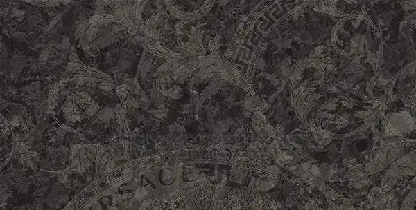 Керамогранит Versace Meteorite Megabarocco Nero Lappato 60×120×10 см