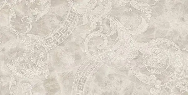 Керамогранит Versace Meteorite Megabarocco Bianco Lappato 20×120×10 см