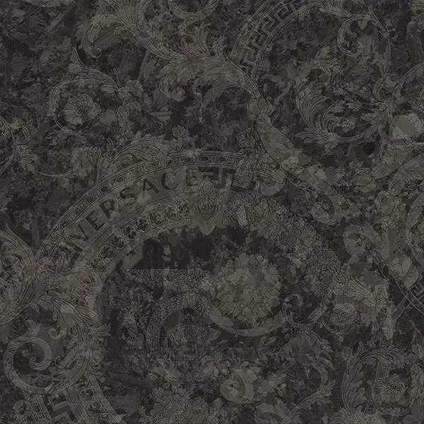 Керамогранит Versace Meteorite Megabarocco Nero Naturale 60×60×10 см