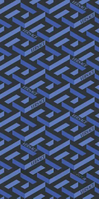 Керамогранит Versace Icons La Greca Maxi Blue 60×120×7 см