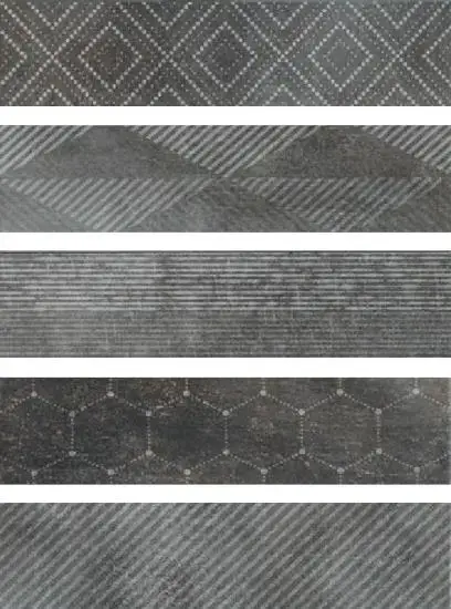 Керамическая плитка FREEPORT MIX BLACK 8,6X35