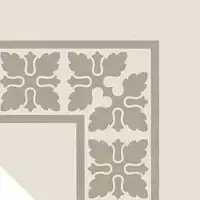 Pattern 2: Bordura Angolo Monocolore (Bianco Decoro Girgio)