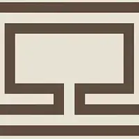 Pattern 21: Bordura Lineare Monocolore (Bianco Decoro Moro)