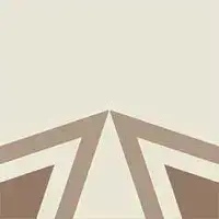 Pattern 10: Bordura Lineare Bicolore (Bianco Decoro Tortora/Tabacco)