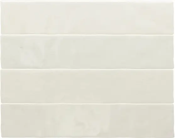 Equipe Menorca Настенная керамическая плитка White 6.5x32.8 глазурованный глянцевый