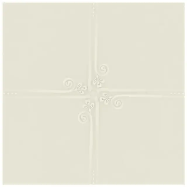 La Diva Margherita Quadrato Margherita 01 Latte S 40x40