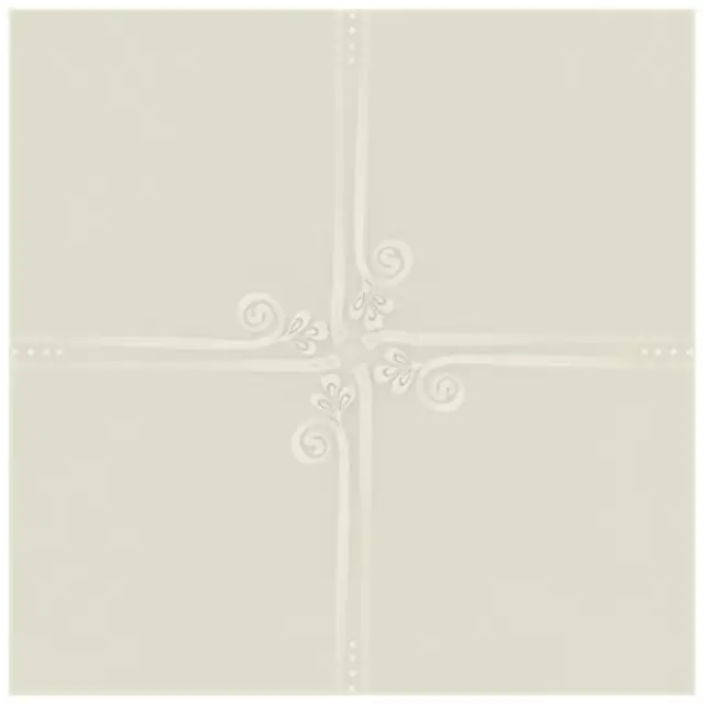 La Diva Margherita Quadrato Margherita 01 Latte L 40x40