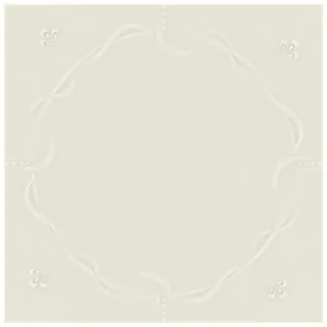 La Diva Margherita Quadrato Margherita 02 Latte S 40x40