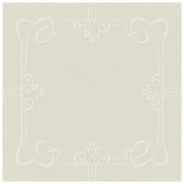 La Diva Margherita Quadrato Margherita 03 Latte L 40x40