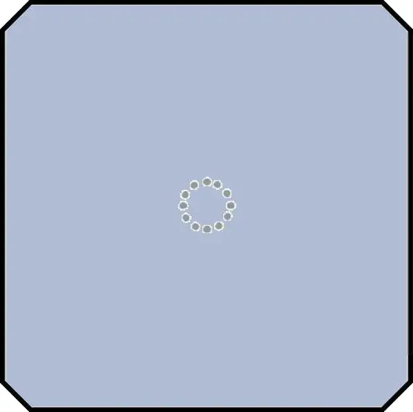 La Diva Maria Ottagono Liscia 1 Magnete Lavanda L 20x20