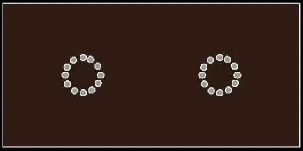 La Diva Maria Rettangolo Liscia 2 Magnete Caffe S 10x20