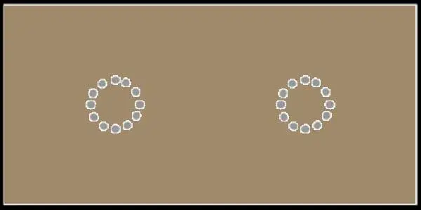 La Diva Maria Rettangolo Liscia 2 Magnete Cappuccino L 10x20