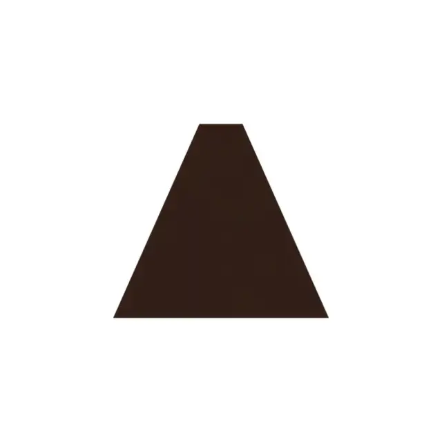 La Diva Veronica Trapezio Or Liscia Caffe L 9x20