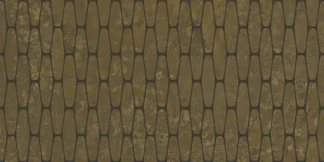 Illusion Brass Stamp Lappato 50x100