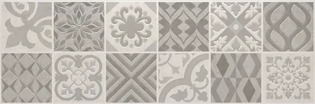Керамическая плитка MOSAICO VINTAGE SILVER 30X90