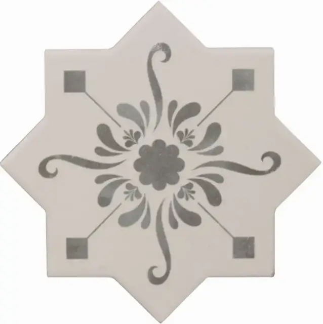 Керамическая плитка BECOLORS STAR 13,25X13,25 DEC. STENCIL GREY