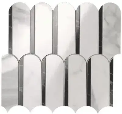ROMA GOLD CARRARA SUPERIORE/NERO ELEGANTE ARCHS MOSAICO