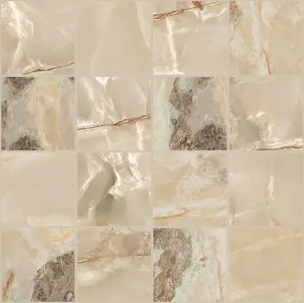 ONYX&MORE GOLD. BLEND SATIN 6MM MOS7,5X7,5